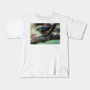 White Breasted Nuthatch. Kids T-Shirt